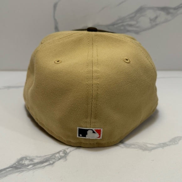 New Era San Diego Padres Stadium Patch Brown Gold 59FIFTY Fitted Hat Men’s 7 7/8 - Picture 3 of 6